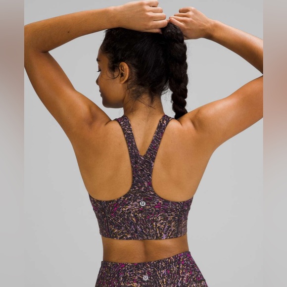NWOT Lululemon Wunder Train bra/leggings set, size 8, Topography Multi - Picture 4 of 15